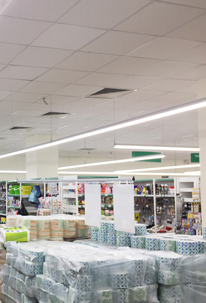 Освещение магазинов, супермаркетов и торговых залов